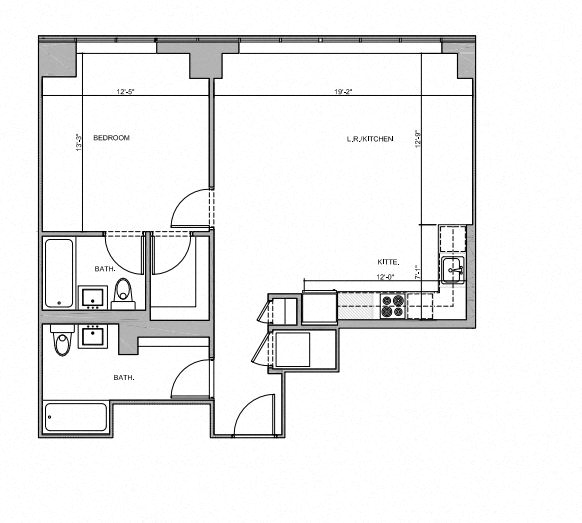 Apartment 1909 floorplan